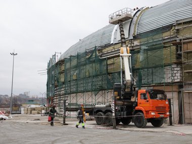 Опубликованы фото со строительства Ледовой арены в Нижнем Новгороде